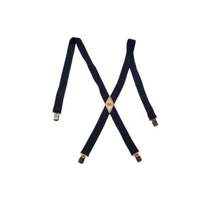 Dickies Suspenders Adjustable Clip‎ On Braces Workwear Navy Blue